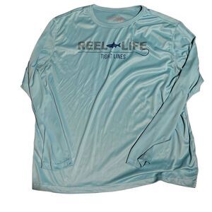 Reel life long sleeve fishing performance tee